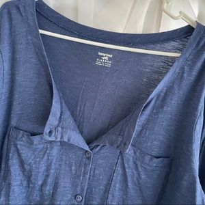 Horny Toad Button Down Long Sleeve Pocketed Tee XL